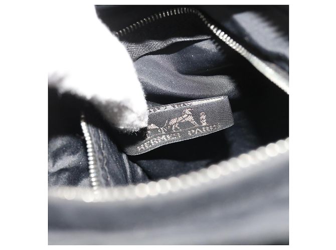 Hermès HERMES Acapulco Borsa a tracolla Nylon Nero Auth bs9024 - vista 10