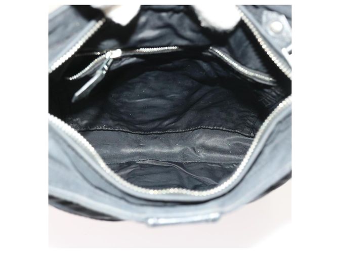 Hermès HERMES Acapulco Borsa a tracolla Nylon Nero Auth bs9024 - vista 11