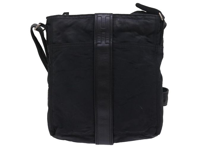 Hermès HERMES Acapulco Borsa a tracolla Nylon Nero Auth bs9024 - vista 13