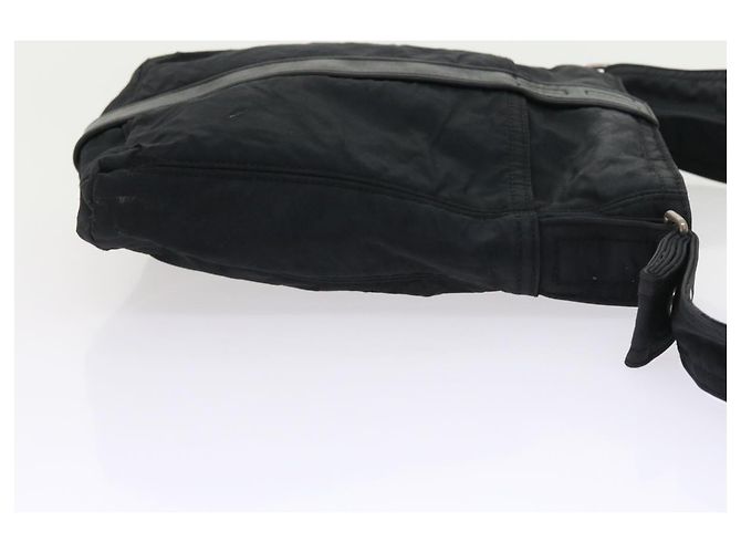 Hermès HERMES Acapulco Borsa a tracolla Nylon Nero Auth bs9024 - vista 3