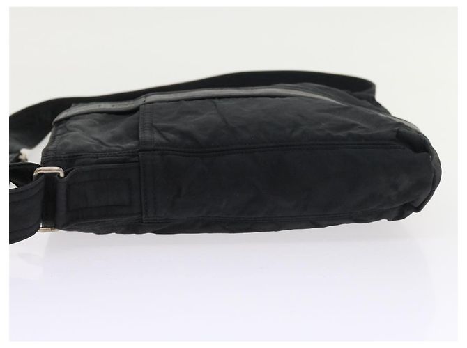 Hermès HERMES Acapulco Borsa a tracolla Nylon Nero Auth bs9024 - vista 4