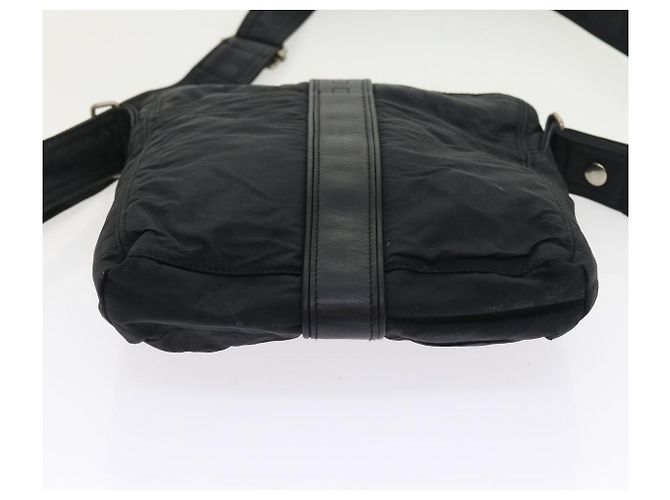 Hermès HERMES Acapulco Borsa a tracolla Nylon Nero Auth bs9024 - vista 5