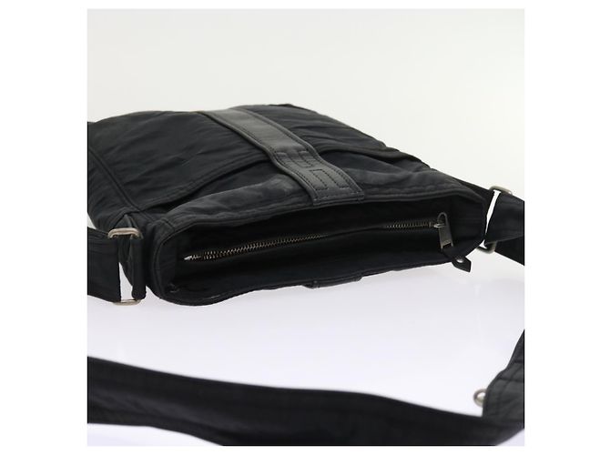 Hermès HERMES Acapulco Borsa a tracolla Nylon Nero Auth bs9024 - vista 6