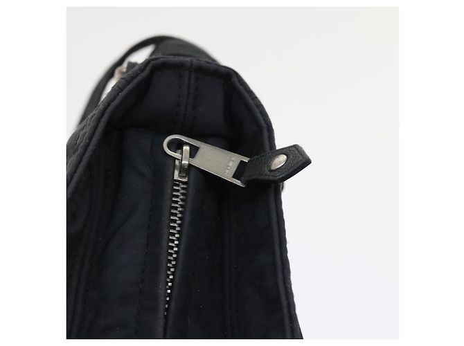 Hermès HERMES Acapulco Borsa a tracolla Nylon Nero Auth bs9024 - vista 9