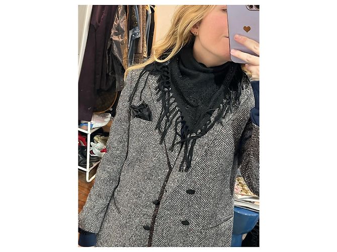 Sciarpe SAINT LAURENT T. Lana Nero - vista 2