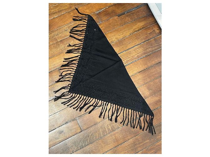 Sciarpe SAINT LAURENT T. Lana Nero - vista 3