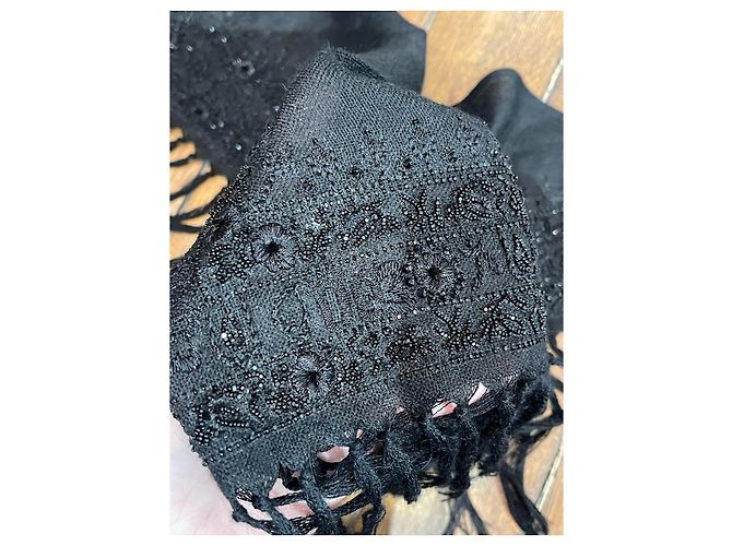 Sciarpe SAINT LAURENT T. Lana Nero - vista 5