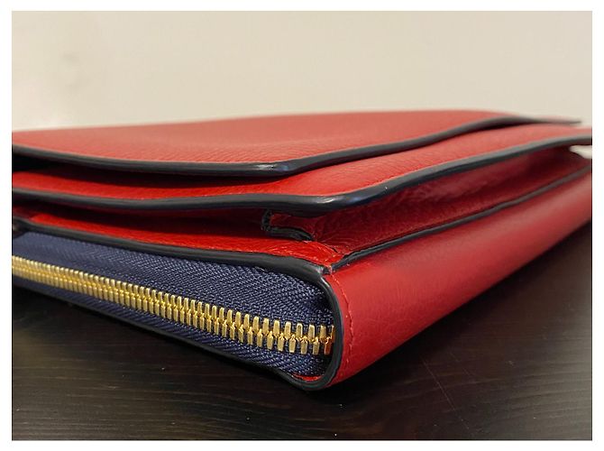 Smythson Burlington Pochette Rot Hirschleder - Ansicht 10