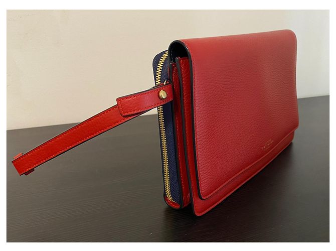 Smythson Burlington Pochette Rot Hirschleder - Ansicht 12