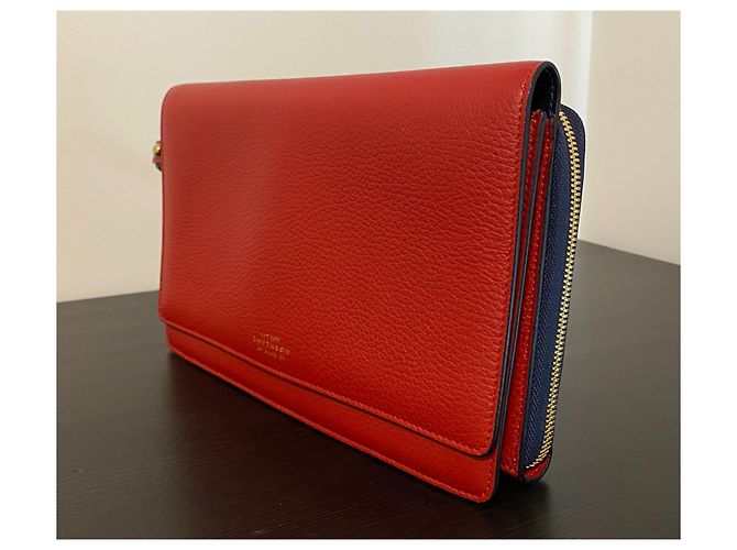Smythson Burlington Pochette Rot Hirschleder - Ansicht 13