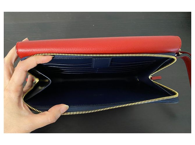 Smythson Burlington Pochette Rot Hirschleder - Ansicht 4