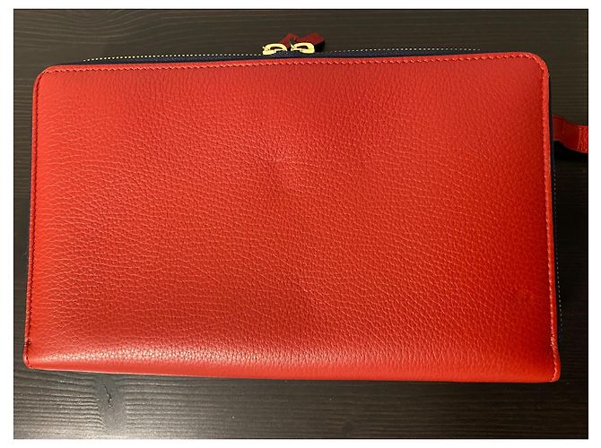 Smythson Burlington Pochette Rot Hirschleder - Ansicht 8