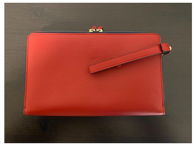 Smythson Burlington Pochette Rot Hirschleder - Ansicht 9