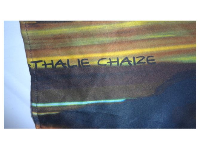 Autre Marque Abito Ntahalie Chaize 36 seta cotone nero + colori Multicolore - vista 2