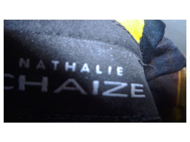 Autre Marque Abito Ntahalie Chaize 36 seta cotone nero + colori Multicolore - vista 5