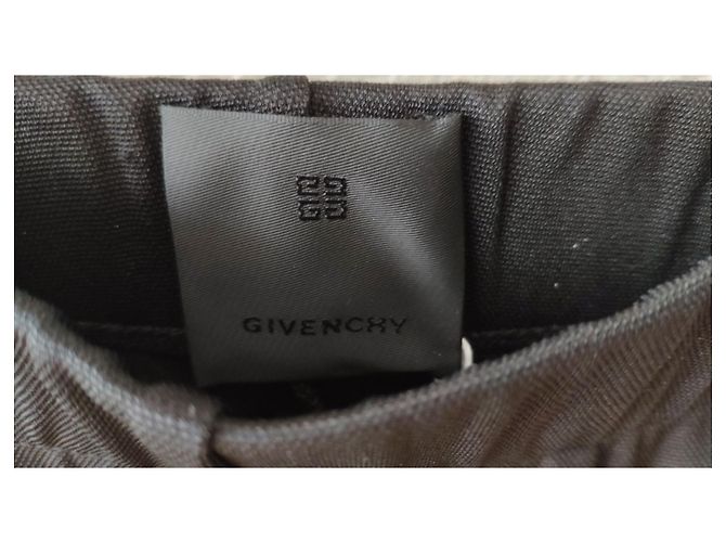GIVENCHY PANTALONE JOGGING BLACK EDITION 4G TAG BANDE LATERALI. Nero - vista 3