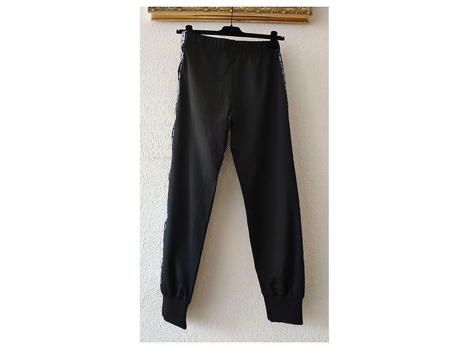 GIVENCHY PANTALONE JOGGING BLACK EDITION 4G TAG BANDE LATERALI. Nero - vista 5