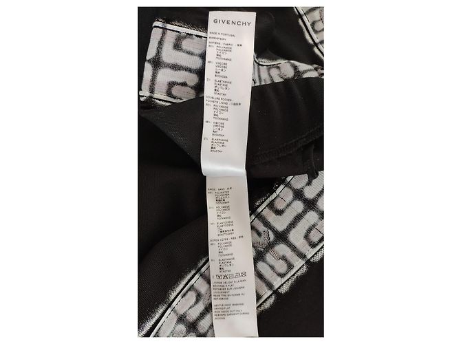 GIVENCHY PANTALONE JOGGING BLACK EDITION 4G TAG BANDE LATERALI. Nero - vista 7