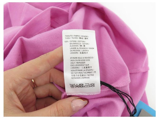 NUEVA CAMISETA DEL PROGRAMA MUNDIAL DE ALIMENTOS DE BALENCIAGA 612965 M 40 ALGODÓN OVERSIZE ROSA - vista 6