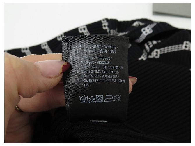 NEUER BALENCIAGA-PULLOVER 621004 XS-LOGO AUS STRETCH-TECHNIKSTOFF 34 Schweiß Schwarz - Ansicht 7