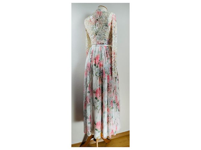 Abito floreale con paillettes Needle & Thread Multicolore - vista 4