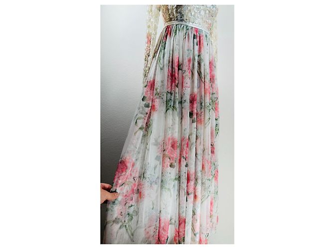 Abito floreale con paillettes Needle & Thread Multicolore - vista 5
