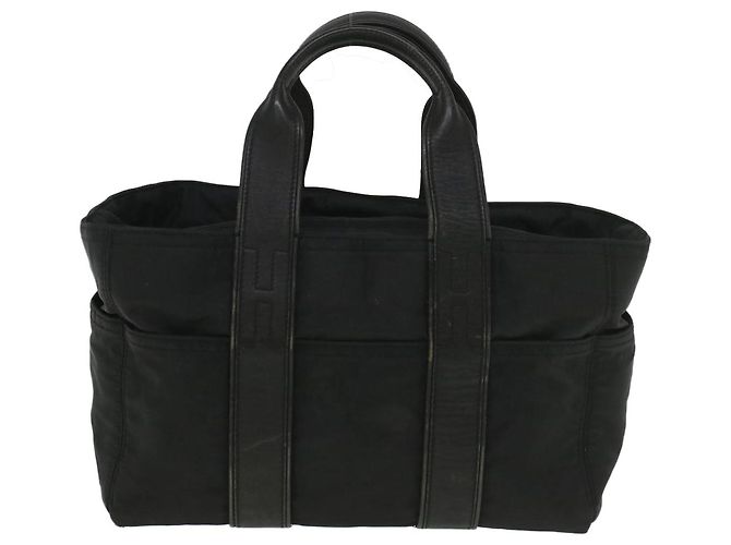 Hermès HERMES Acapulco PM Borsa a mano Nylon Nero Auth bs9023 - vista 13