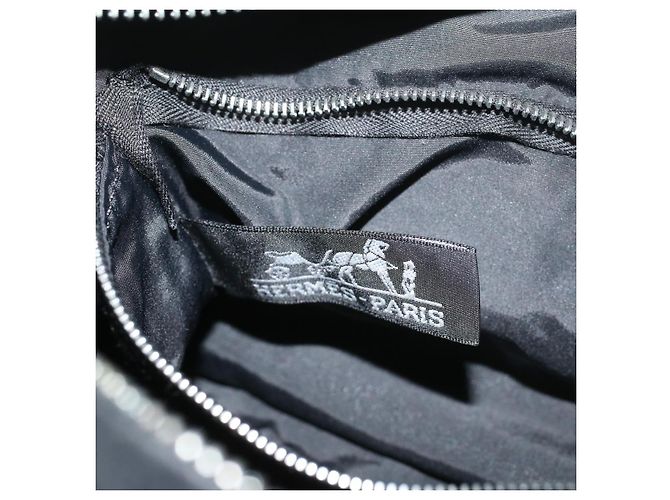 Hermès HERMES Acapulco PM Borsa a mano Nylon Nero Auth bs9023 - vista 18