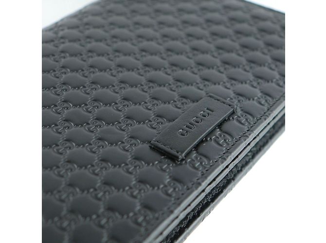 GUCCI - Borsa a spalla in pelle con logo GG in rilievo Nero - vista 4