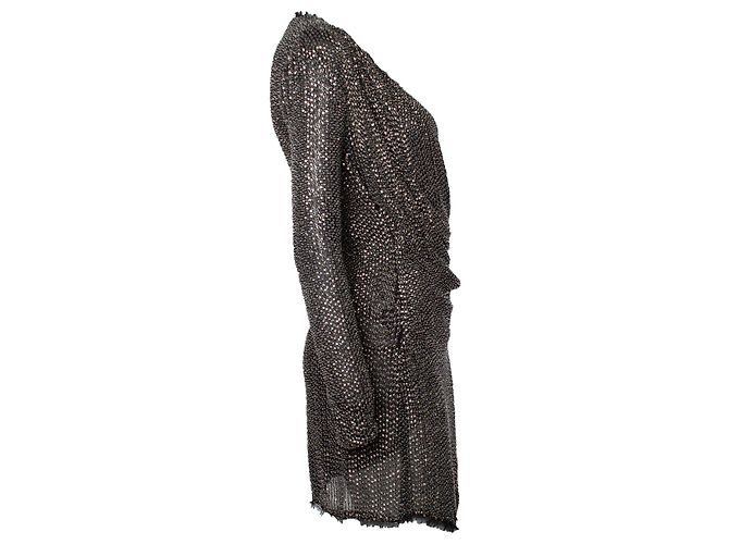 Autre Marque Rachel Zoe, Abito sovrapposto con paillettes D'oro - vista 2