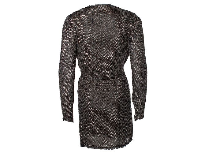 Autre Marque Rachel Zoe, Abito sovrapposto con paillettes D'oro - vista 3