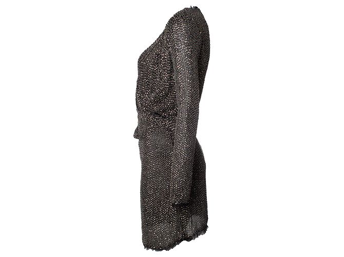 Autre Marque Rachel Zoe, Abito sovrapposto con paillettes D'oro - vista 4
