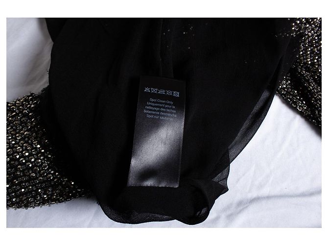 Autre Marque Rachel Zoe, Abito sovrapposto con paillettes D'oro - vista 6