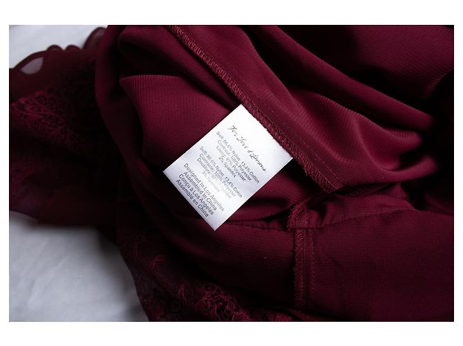 Autre Marque Per amore e limoni, abito con volant di pizzo rosso - vista 6