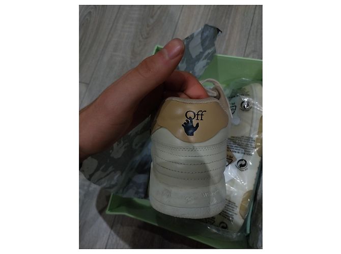 Off white gym shoes lovers Beige - vue 3