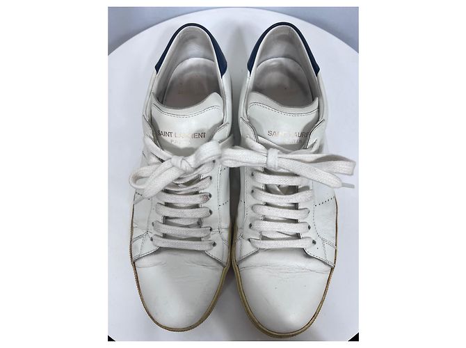 Sneakers Saint Laurent in pelle bianca Bianco - vista 4