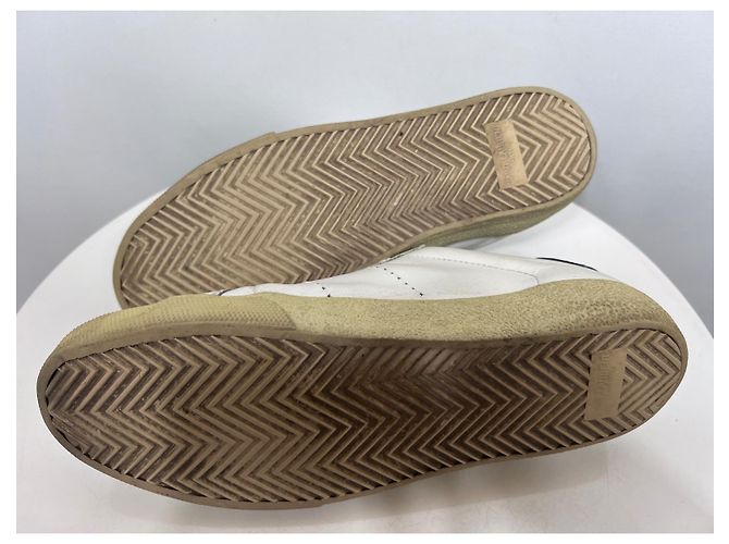 Sneakers Saint Laurent in pelle bianca Bianco - vista 5