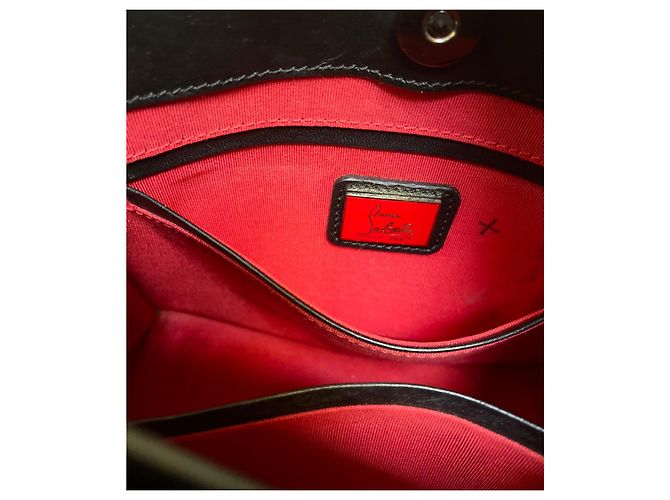 Borsa Christian Louboutin Passage Nera e beige Nero - vista 13