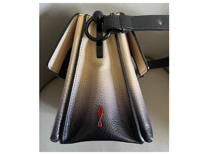 Borsa Christian Louboutin Passage Nera e beige Nero - vista 3