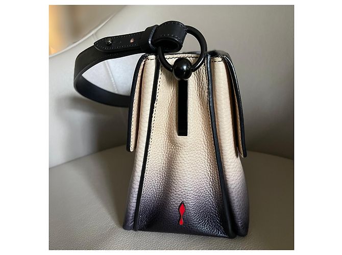 Borsa Christian Louboutin Passage Nera e beige Nero - vista 4