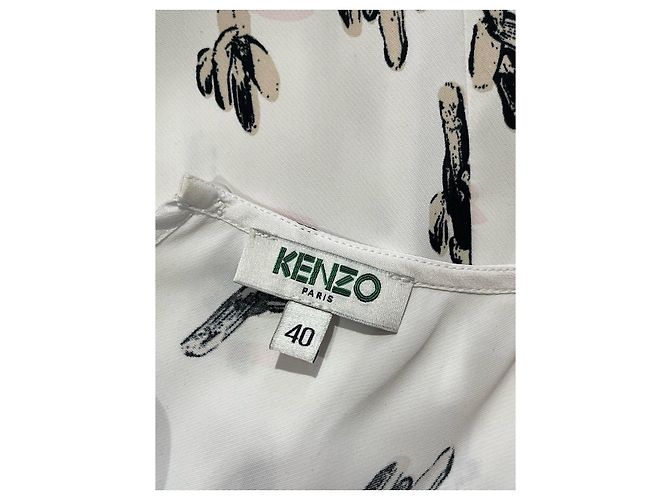 KENZO Tops T.FR 38 Polyester Weiß - Ansicht 11