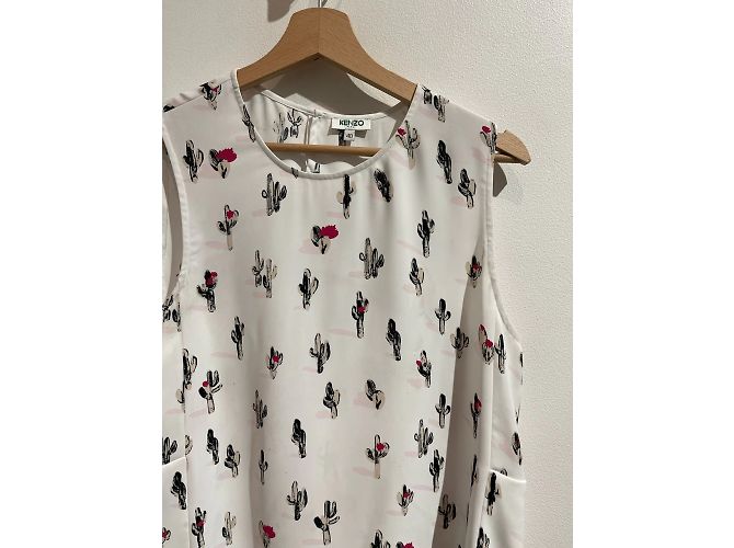 KENZO Tops T.FR 38 Polyester Weiß - Ansicht 9