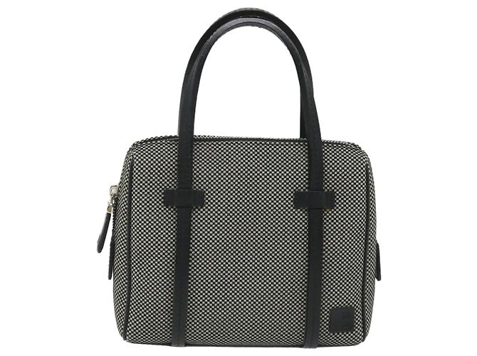 BALLY Handtasche Canvas Grau Auth ac2394 Braun - Ansicht 2