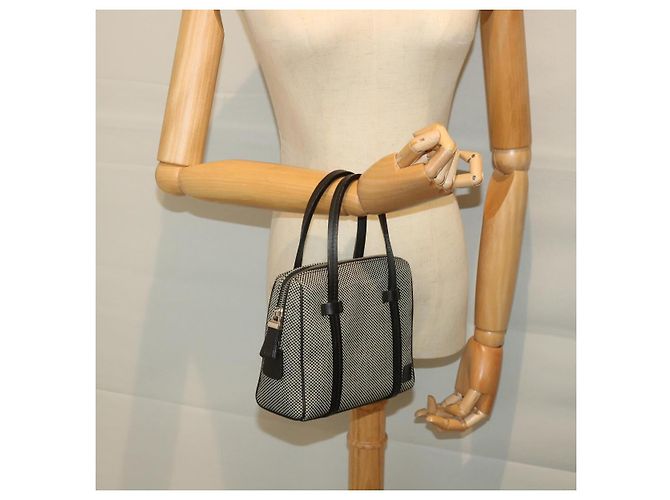 BALLY Handtasche Canvas Grau Auth ac2394 Braun - Ansicht 21