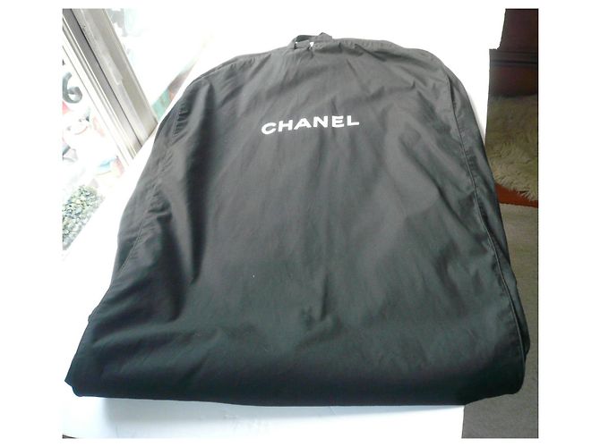 CHANEL Funda larga de algodón negro Nuevo estado - vista 2