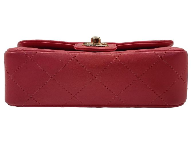 Borsa Chanel Lucky mini flap rosa in pelle di agnello - vista 2