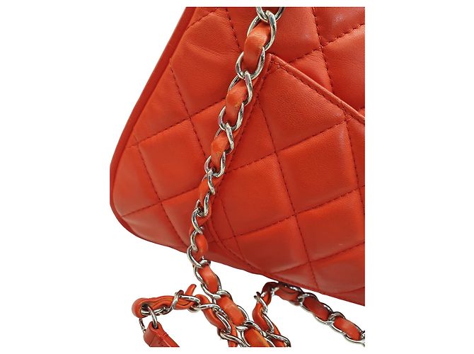 Bolso Chanel de cuero acolchado rojo Roja - vista 9