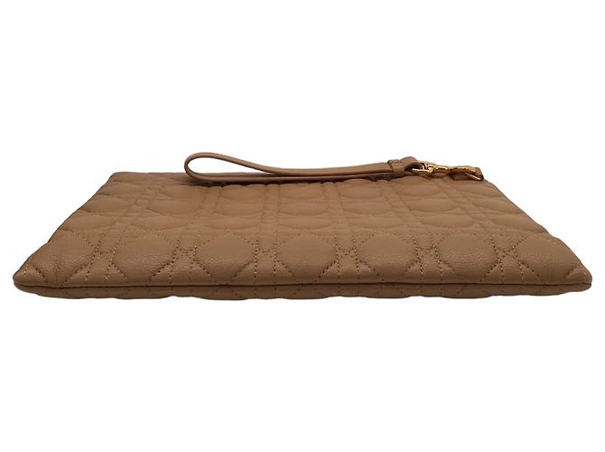 Christian Dior Caro Daily Clutch Pelle Beige - vista 3