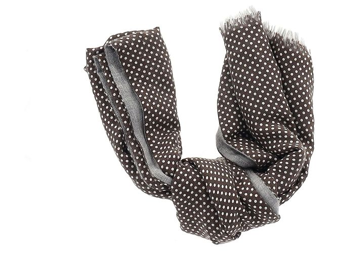 Sciarpa Loro Piana a Pois in Cashmere Multicolor - vista 2