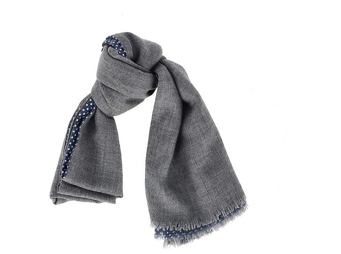 Sciarpa Loro Piana a Pois in Cashmere Multicolor - vista 3